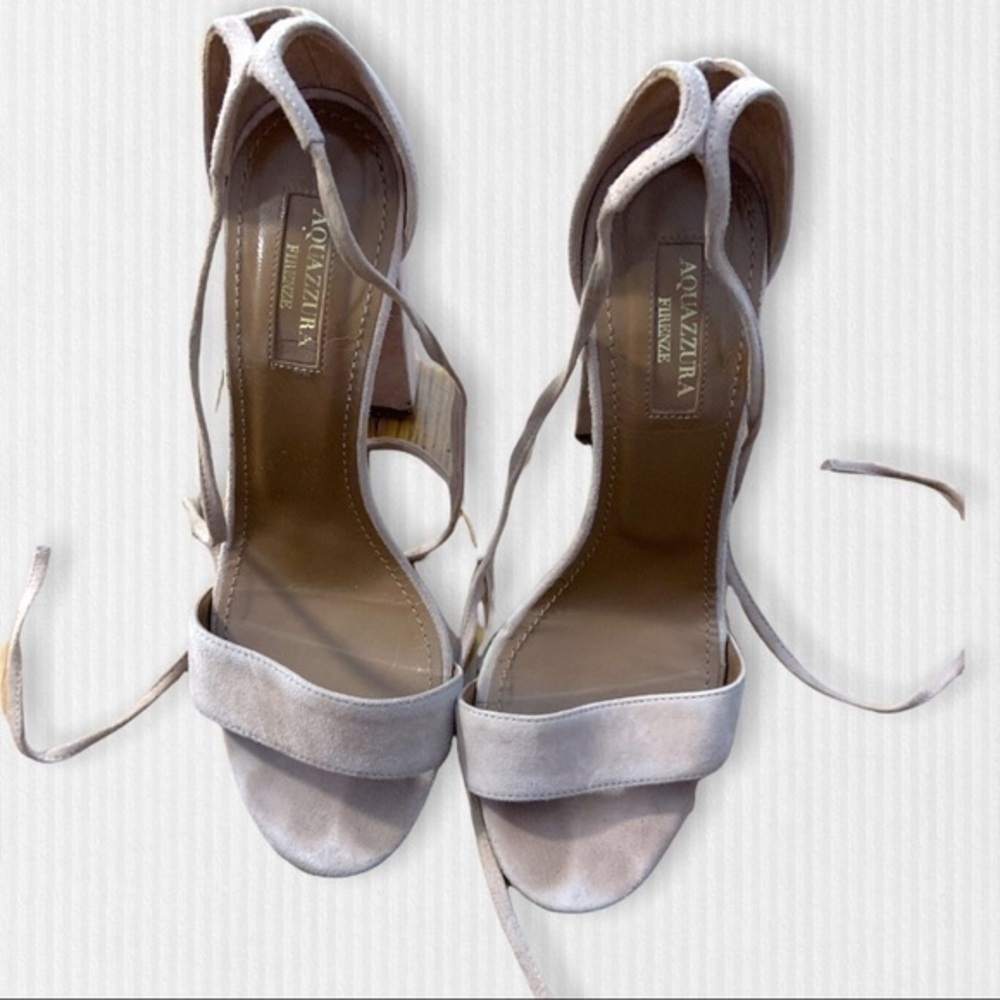 Aquazzura Suade Sandals - Picture 9 of 12